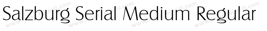Salzburg Serial Medium Regular字体转换